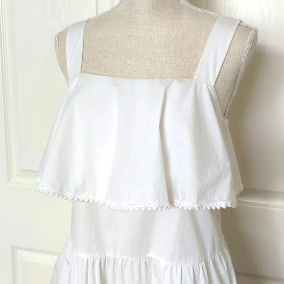 Rebecca Minkoff Palm Poplin Lace Trim Casual Dress - Picture 4 of 7